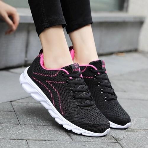 Sneakers Women Ladies Sport Shoes Woman 2020 Mesh Flats Breathable Light Basket Gym Female Running Zapatillas De Deporte