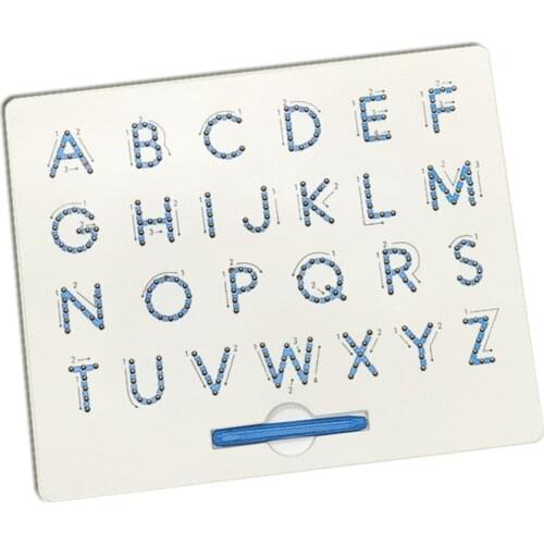 Magnetic Tablet Drawing Board Pad Toy Bead Magnet Stylus Pen 26 Alphabet Numbers Writing Memo Board Learning Educational Kid Toy