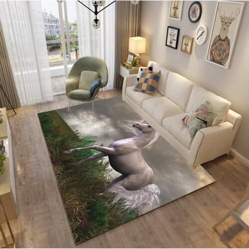 Cartoon 3D Unicorn Pattern Carpets Child Bedroom Play Area Rugs Kids Room Game Carpet Baby Crawl Mat Children Christmas Gift Rug