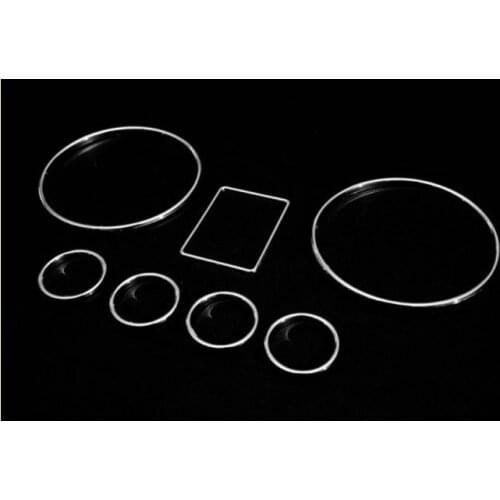 2 SETS Car Styling Chrome Dashboard Gauge Ring Set For Audi A6 C5