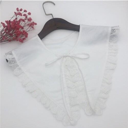 Bowknots Lapel Fake Collar Blouse Formal Dress False Collar 2021 Detachable Shirt Collar Blouse Top Women Clothes Accessories