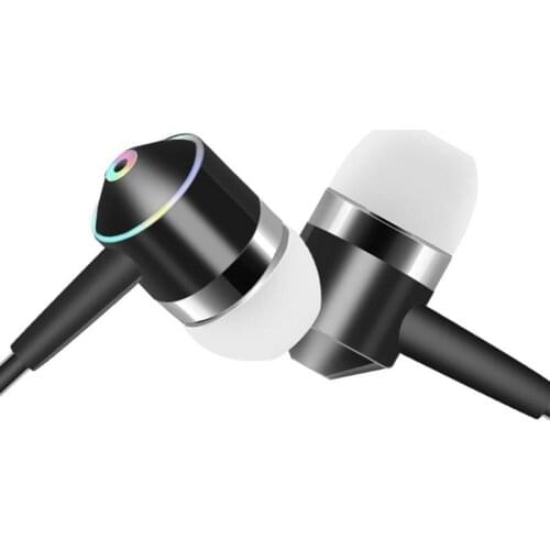 New 3.5mm Earphones Sport Headset 1.2M In Ear Deep Bass Stereo Earbuds W/Mic For Iphone Samsung Huawei Xiaomi Vivo Oppo