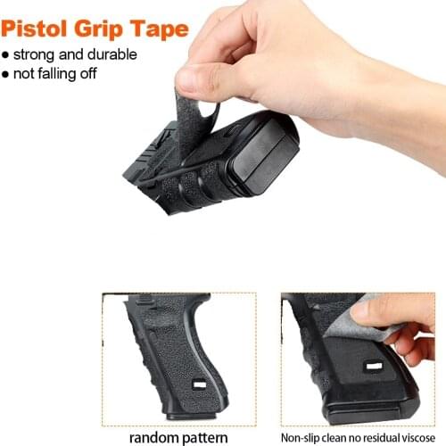 Non-Slip Rubber Texture Grip Wrap Tape Glove For Glock 17 19 23 Holster 9mm Pistol Magazine Accessories