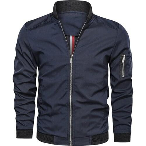 New Jacket Men Casual Loose Mens Jacket Sportswear outdoors Bomber top coat Mens jackets and Coats Plus Size Mens windbreakers