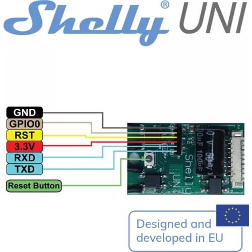 Shelly Uni Smart Home WiFi Switch Mini Relay Intelligent Operated Implant Smallest Universal Module For Any Old Appliance