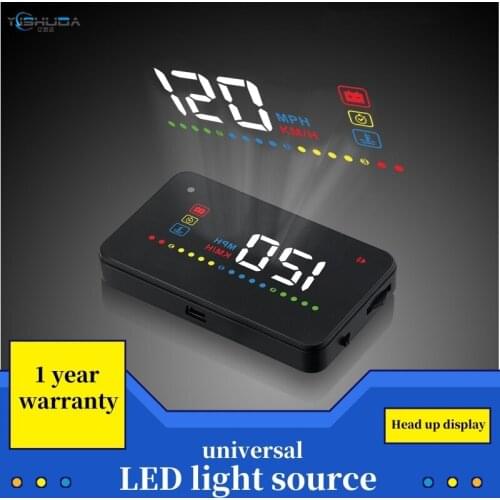 1 PCS Car HUD Head-up Display Windshield Speed Projector Car Universal HD Speed Digital Projector OBD Trip Computer A200