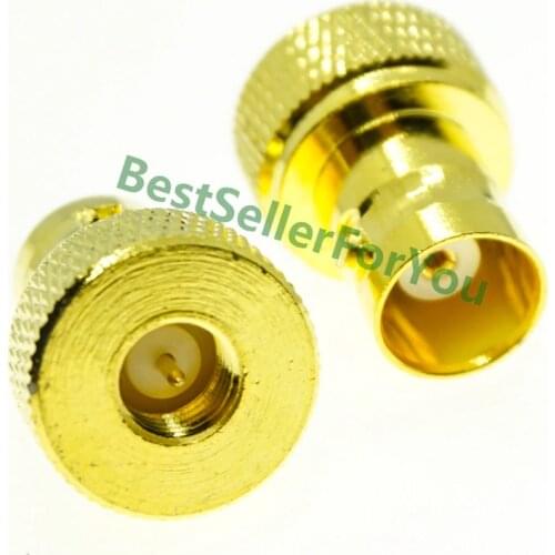 Connector BNC Female To SMA Male Connector Antenna Adapter For Vertex Icom Kenwood Golden