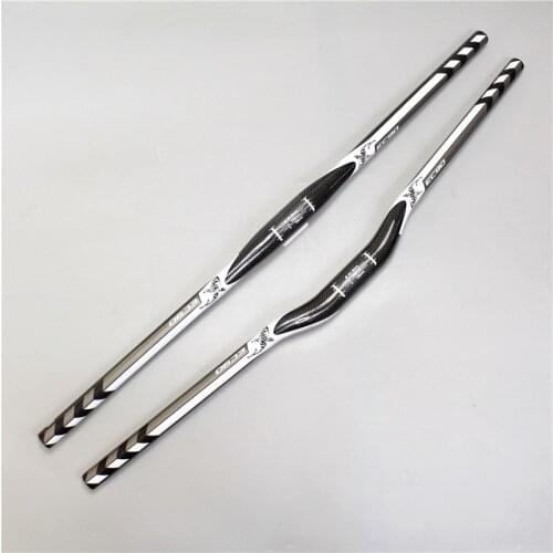 Flat Carbon Handlebar 3K Carbon Riding Mountain Bicycle Full Bike K Bicycle Handlebar MTB Handlebar 31.8 * 700/720/740/760mm