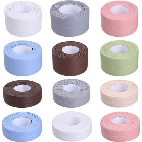 Sealing Tape Caulk Strip Self Adhesive Waterproof Sticker Sink Edge Tape Kitchen Bathroom Toilet Crack Wall Mildew Proof