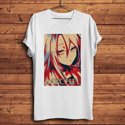 Raychel Rachel Gardner funny anime tshirt Men New White short Casual T Shirt Unisex manga Angels of Death streetwear Tee