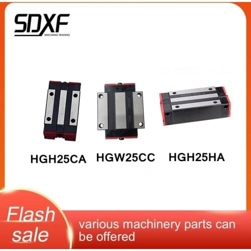 1pcs HGH25CA HGW25CC slider block match use 25mm HGR25 linear guide rail HGH25 CA head guide for CNC diy parts
