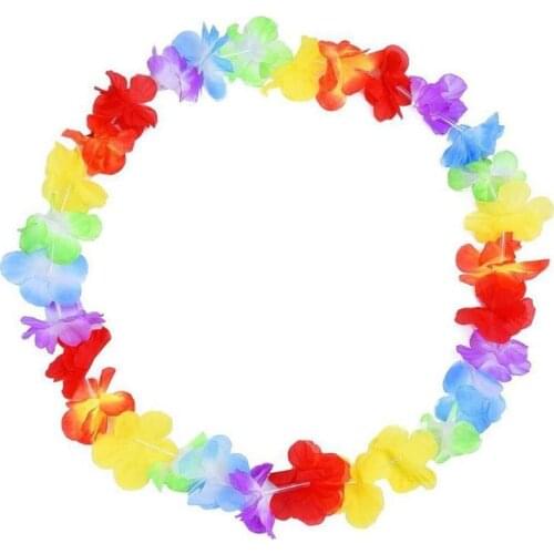 1000pcs Hawaiian Flower Leis Garland Necklace Flowers Fancy Dress Party Hawaii Beach Fun Wedding Party Gift Decoration Wholesale