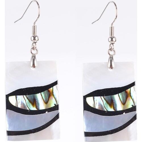 2020Abalone Shell Natural Earrings Bead Pendant New Zealand Olivary Earring Women Hanging Fashion Jewelryfor Women Charms Gift