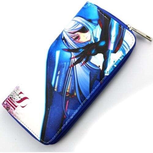 Anime KILL la KILL colorful long style PU wallet printed with Matoi Ryuuko