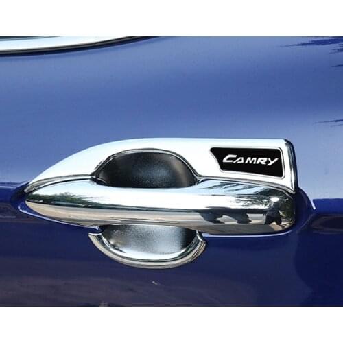 For Camry 2018 Door handle Bowl 2018 ABS chrome 4Pcs