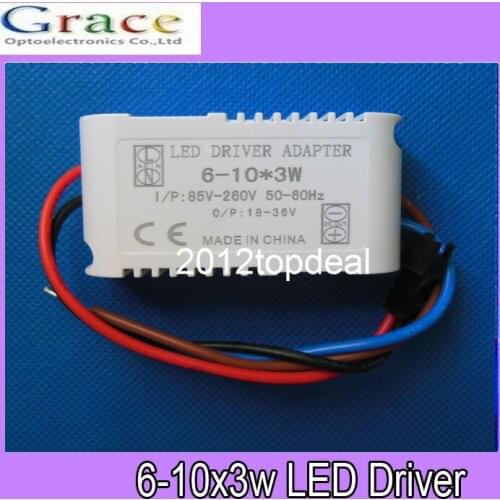 1pcs Constant Current Driver for 6-10pcs 3W High Power LED in series,6-10x3w 650mA External Transformer