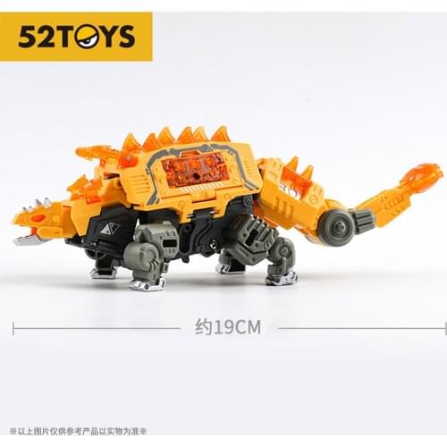 New In Stock Action Figure 52Toys BeastBox BB-26 Trashard Ankylosaurus Dino Robots Transformation Animal Cube Model Kid Gift