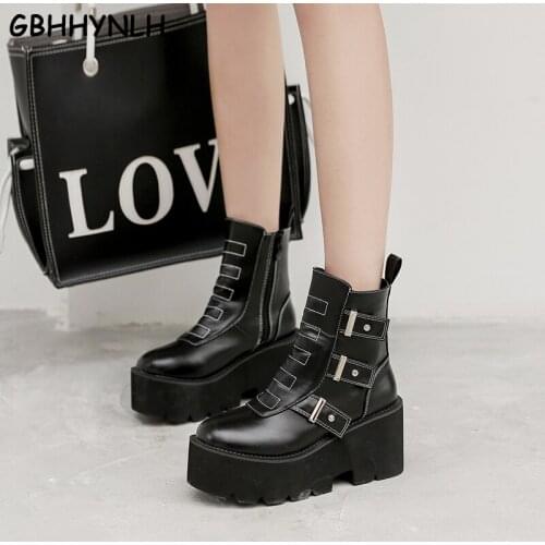 GBHHYNLH womens boots 2020 snowboots Woman booties Autumn Boots Womens Chunky fur boots ankle boots winter warm shoes LJA889