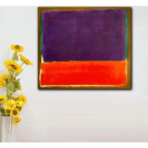 Famous Mark Rothko Number 14 Giclee Canvas Print Wall Art Oil Painting Modern Decor Wall Art Pictures For Living Room Bedroom