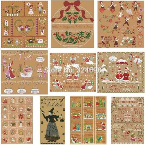 Cartoon halloween patterns Counted Cross Stitch 11CT 14CT DIY wholesale Chinese Cross Stitch Kits Embroidery Needlework Sets