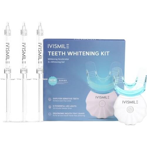 IVISMILE Teeth Whitening Light LED Light Oral Care Teeth Whitening Kit Bleaching Teeth Whitening Products Specials toothpaste