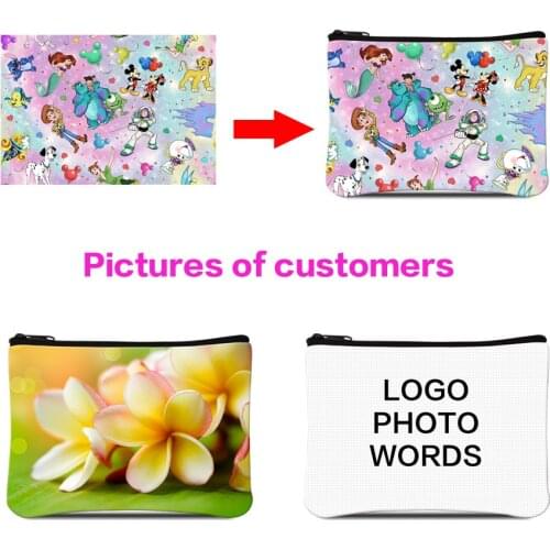Wholesale Design Your Logo Picture on Coin Purses Customization Buy 50 get 50% off Women Bag Case Cover Dailypack