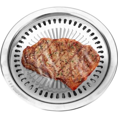 Outdoor Smokeless Barbecue Grill Pan Gas Household Non-Stick Gas Grill Stove Plate BBQ Barbecue Tool Electric Stove Baking Tray