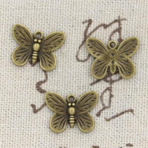 15pcs Charms Butterfly 13x17mm Antique Making Pendant fit,Vintage Tibetan Bronze,DIY Handmade Jewelry
