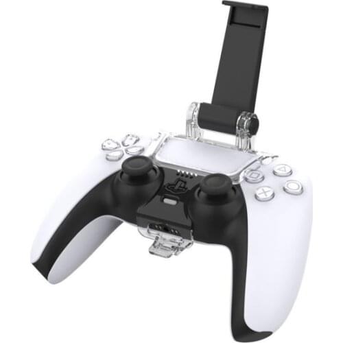 Adjustable Wireless Controller Phone Holder Gamepad Stand for PlayStation5 / PS5 Hand Grip Mobile Clamp Mount Game Accessories