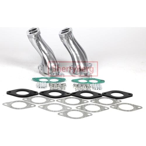 SherryBerg Intake Manifolds + Bolt /Gaskets kit for VW Weber EMPI FAJS Dual IDF / Dellorto / HPMX for Typ 1 Dual Port Radke NEW