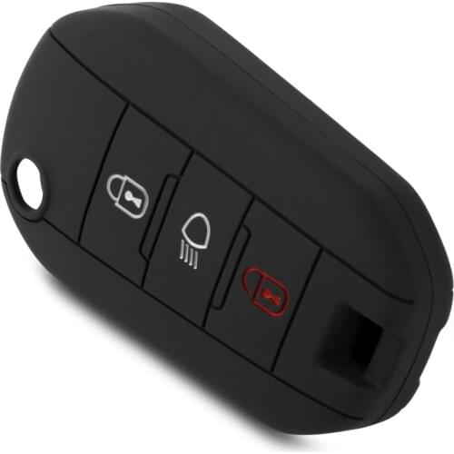Silicone Remote Keyless Key Fob Cover Case Shell Skin Hood Protector for Peugeot 3008 208 308 RCZ 508 408 2008 307