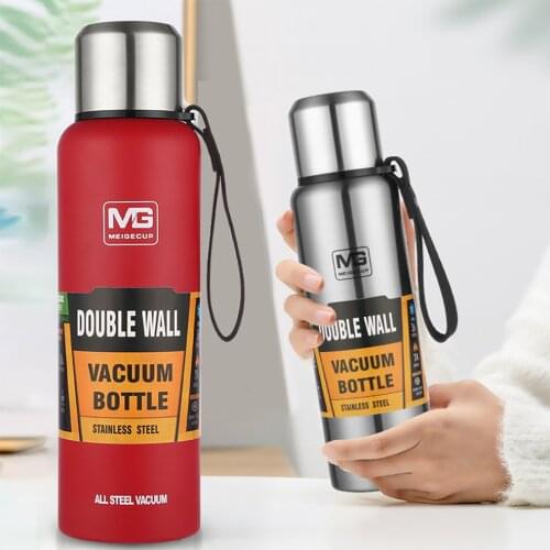 500-1500ml double stainless steel vacuum flask thermos mug outdoor travel large capacity thermos portable travel mug