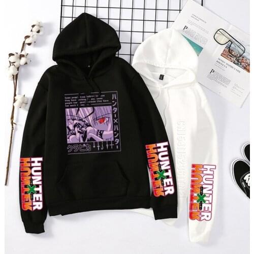 Anime Hunter X Hunter HxH Hoodies Autumn Men Women Hoodie Hunterxhunter Manga Kurapika Devil Eye Pullover Streetwear