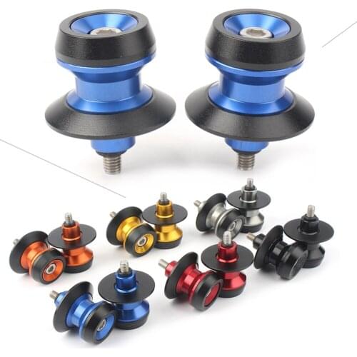 Universal Motorcycle 6mm Swing Arm Spool Stand Screw Slider for Yamaha YZF R1 R3 R6 MT-09 MT10 FZ6R FZ6 FZ1 MT07 MT09 Tracer etc