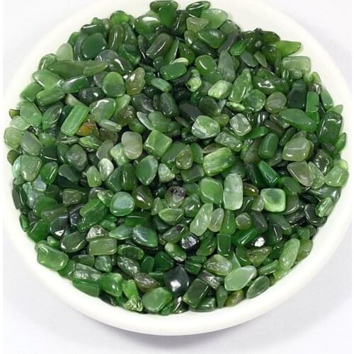 100g Natural Green Jasper Gravel Mineral Crystals Collection Chakra Stones Witchcraft Fish Tanks And Aquariums Decoration