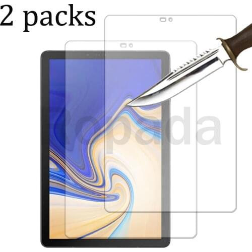 2 Packs for Samsung galaxy tab S4 10.5 SM-T830 SM-T835 Tempered glass screen protector 2.5D 9H 0.33 tablet front cover film