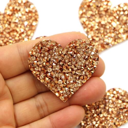 3pcs/lot Gold Love Rhinestone Patches Applique Sew on Patch For Clothing Dress Diy Patches Beaded Applique Sweater Applique