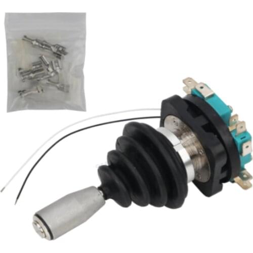 30mm Joystick Switch with Push Button Switch Momentary 4 position Latching Rocker Switch Monolever Cross Switch HKF4-11A-4