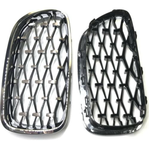 Car Diamond Kidney Grill Racing Grille Front Tuning Parts Fit For Bmw 5 Series F10 F18