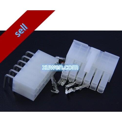 Free Shipping 10 sets kit 12p Automobile wire connector plug 5557 5559 plastic terminal plug spring terminals computer
