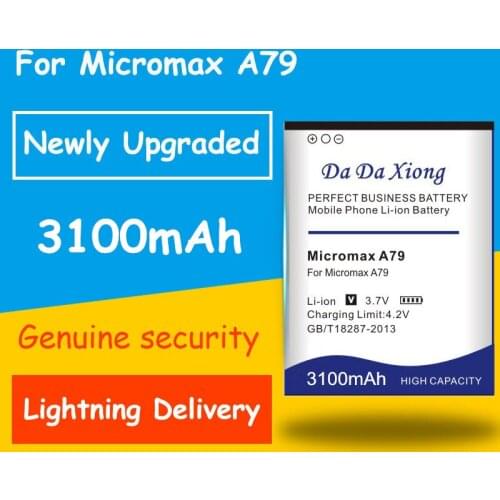 Fast And Safe Rechargeable Battery 3100mAh A79 Battery for Micromax A79 battery