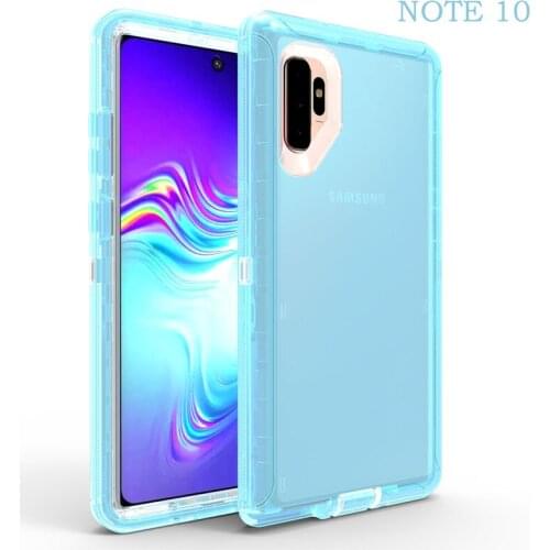 Front&Back 360 Protection Case For Samsung s7 edge s8 s9 s10 note10 Plus s10lite s10e note8 note9 Clear Crystal Mobile Phone Bag