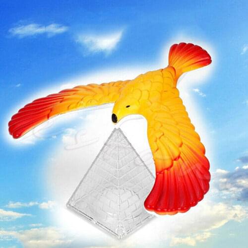 Miracle Style Novelty Amaze Eagle Magic Box Balance Bird Desk Display Doll Fun Learn Toy Children Kid Best Gift