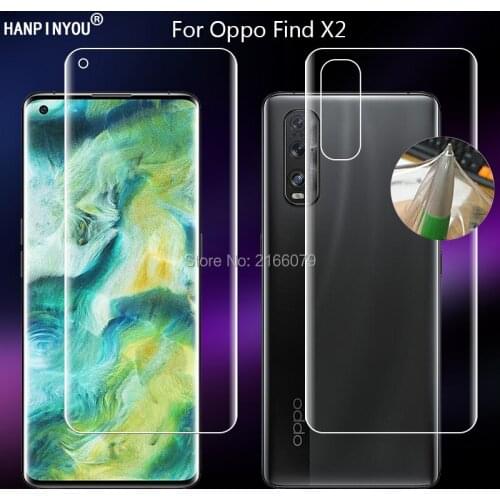 For Oppo Find X2 X 2 6.7“ Clear TPU / Matte Anti-Fingerprints Hydrogel Full Cover Soft Screen Protector Protective Film