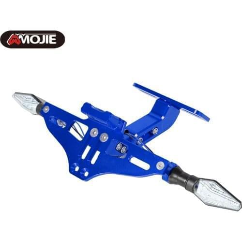 For Suzuki GSXR GSX-R 600 750 1000 K1 K2 K3 K4 K5 K6 K7 K8 K9 Motorcycle Rear Tail Tidy License Plate Holder Bracket LED Light