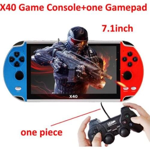 X40 Game Player Max 7inch Protable Multifunction Player Super Classic Games Consoles for SFC MD GBA Game Bulit-in 16GB vs x12 x7