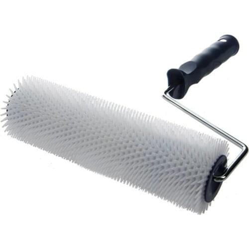 Tool Self Leveling Cement Professional Paint Practical Spiked Brush Roller Plastic Handle Defoaming Portable Bubble Remove