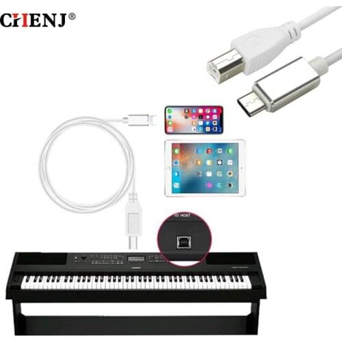 Type C to USB Type B Cable Connection Lead For HP/Canon/Brother/Epson Printer Phone Link to Piano Electronic Drum MIDI Keyboard