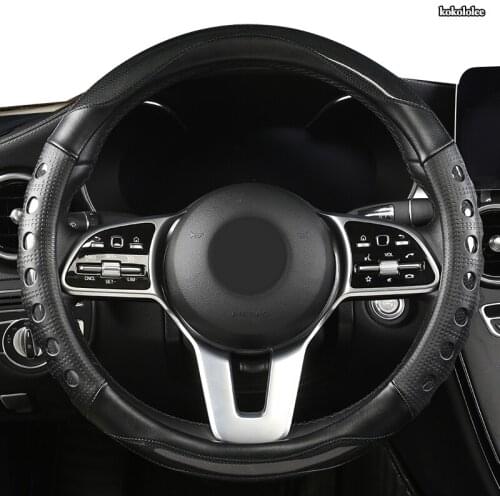 Kokololee Microfiber Leather Car Steering Wheel Cover For Mitsubishi ASX Outlander Lancer Pajero L200 Mirage Triton Attrage
