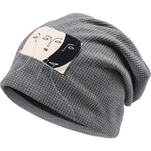 2021 Autumn And Winter New Beanie Womens Caps Mens Hats Outdoor Warm Hats Japanese Fashion Hats Hooded Elastic Skull Beanies